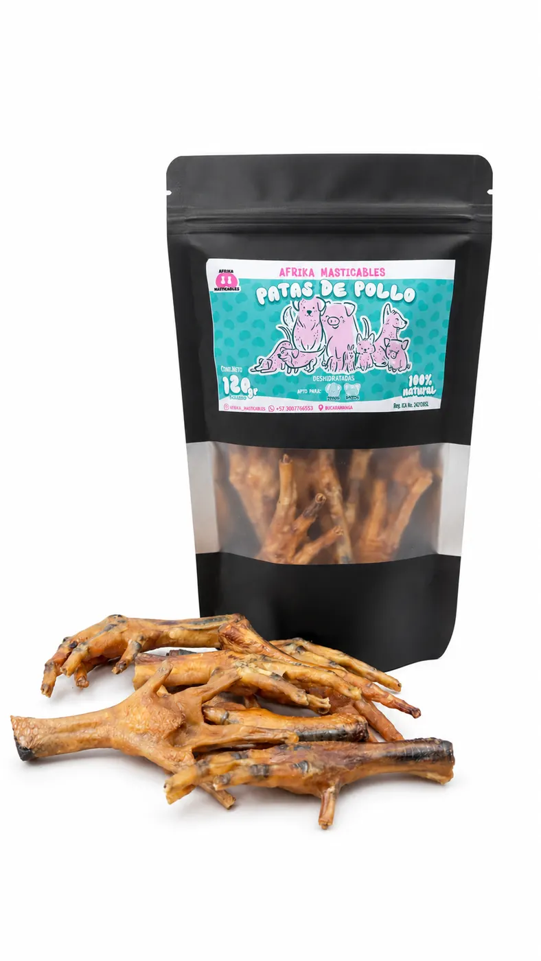 Patas de pollo deshidratadas 120 g