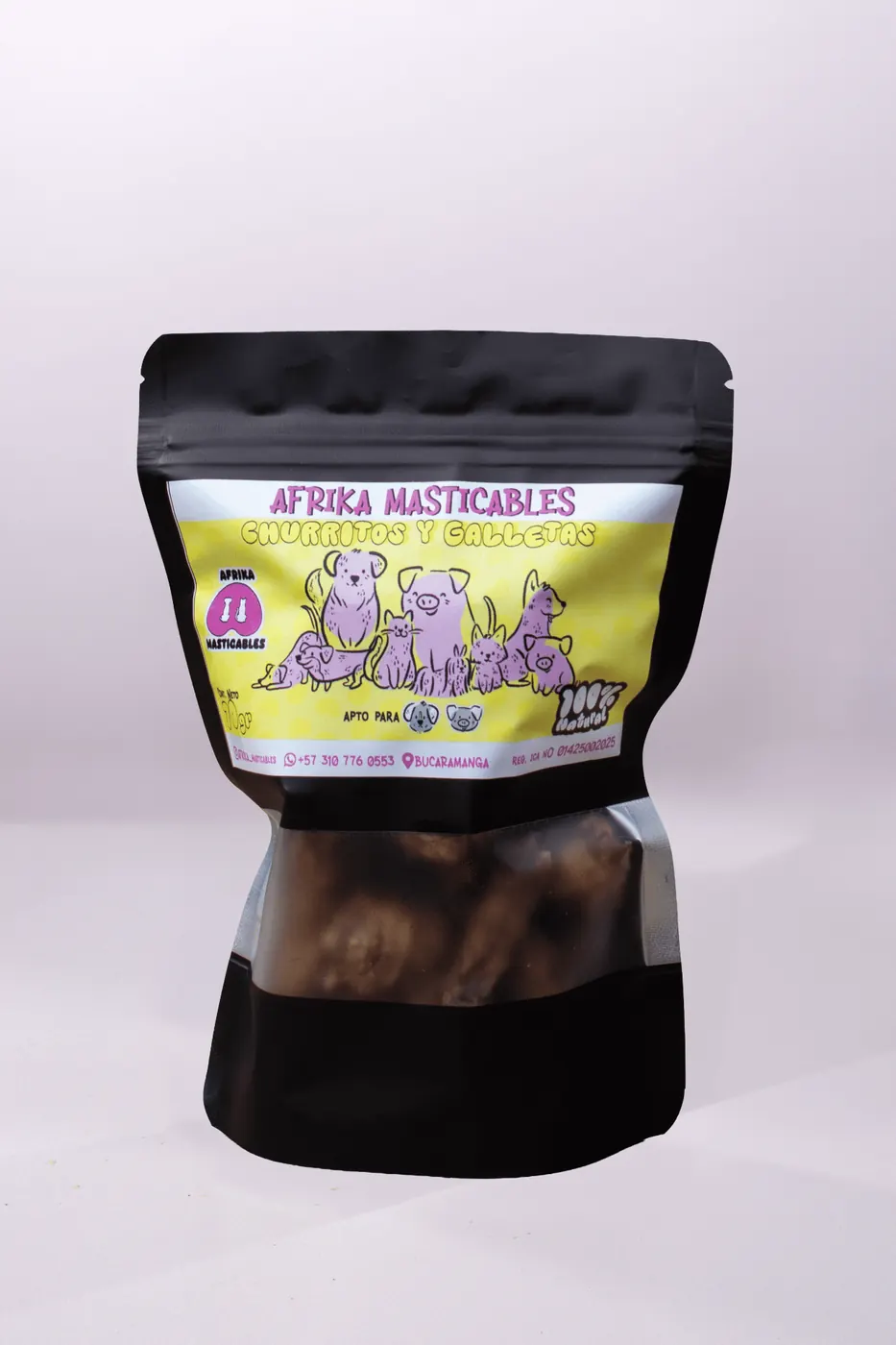 Churritos y galletas deshidratadas 70 g