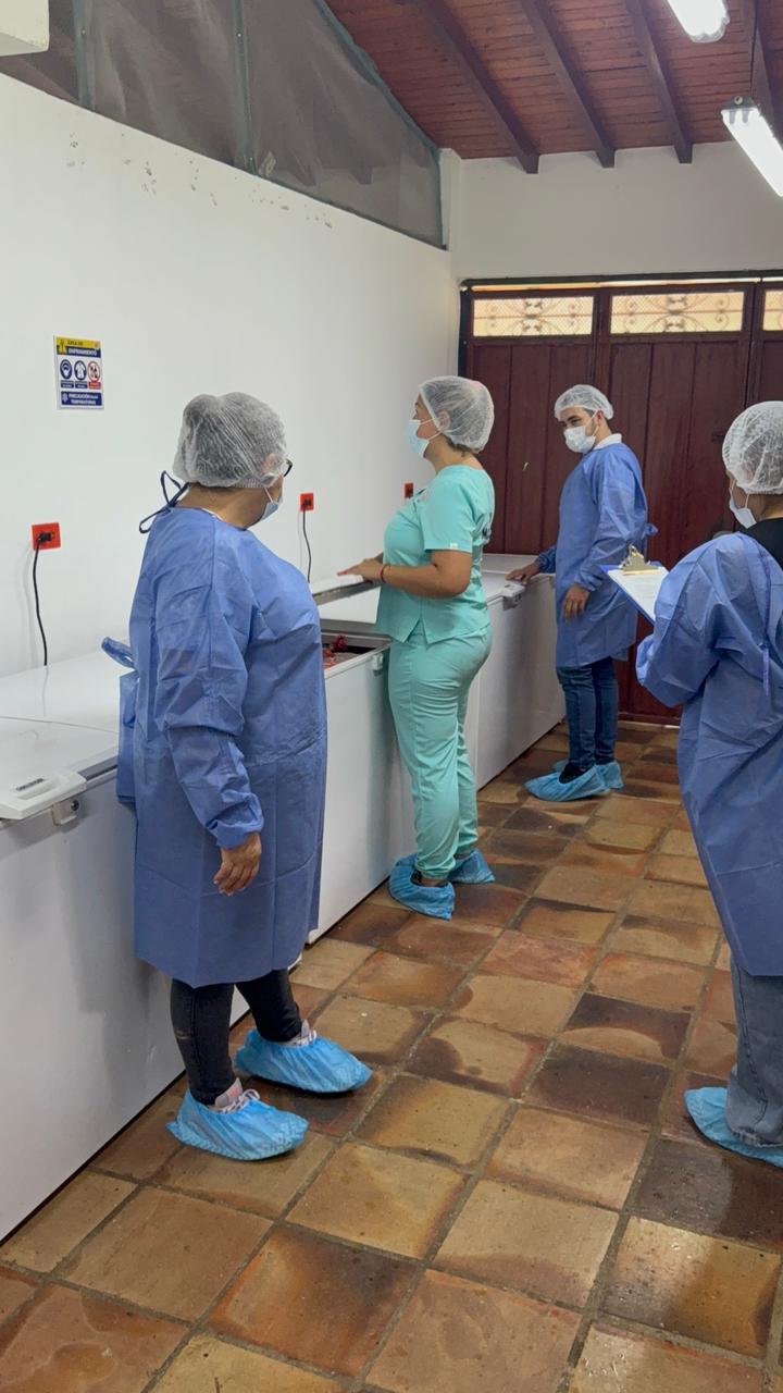 Inspección de materia prima refrigerada en planta Afrika